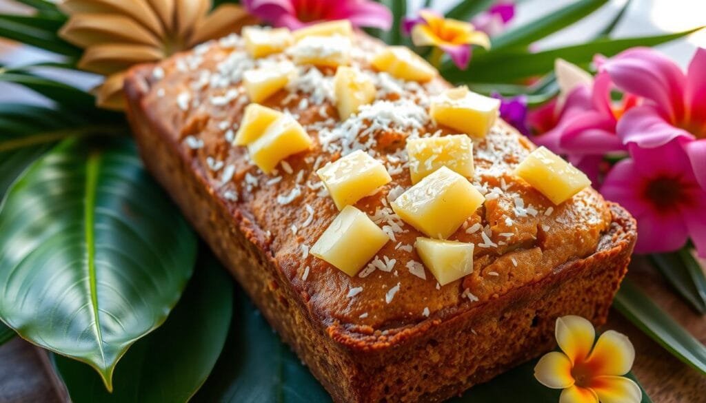 Tropical Banana Bread with Pineapple