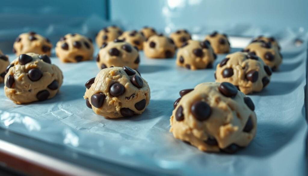 cookie dough freezing