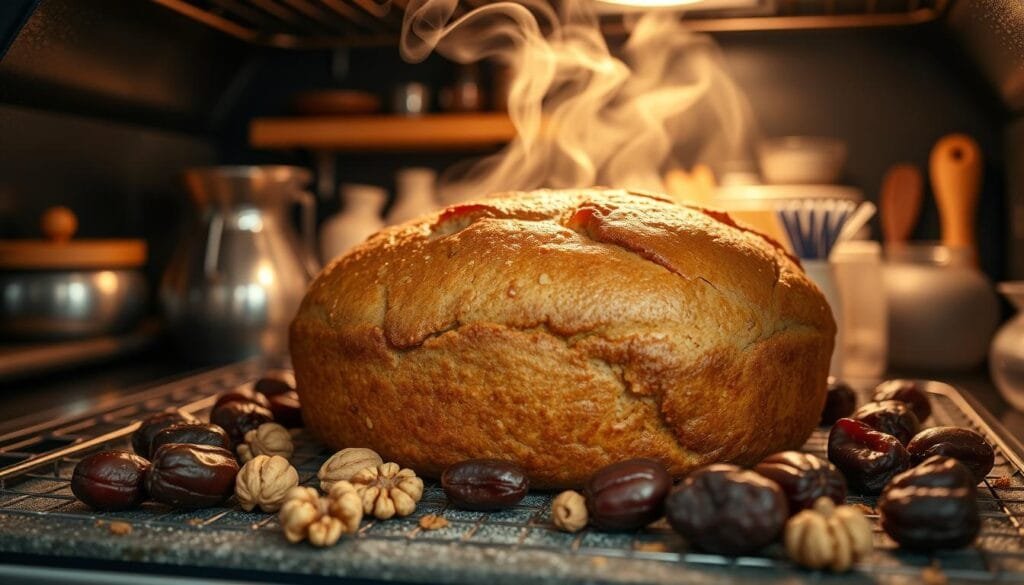 date bread baking